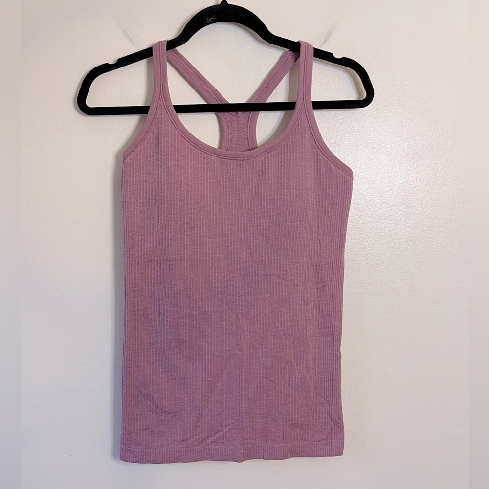 Lululemon Ebb to Street Tank size 8 Moss Rose